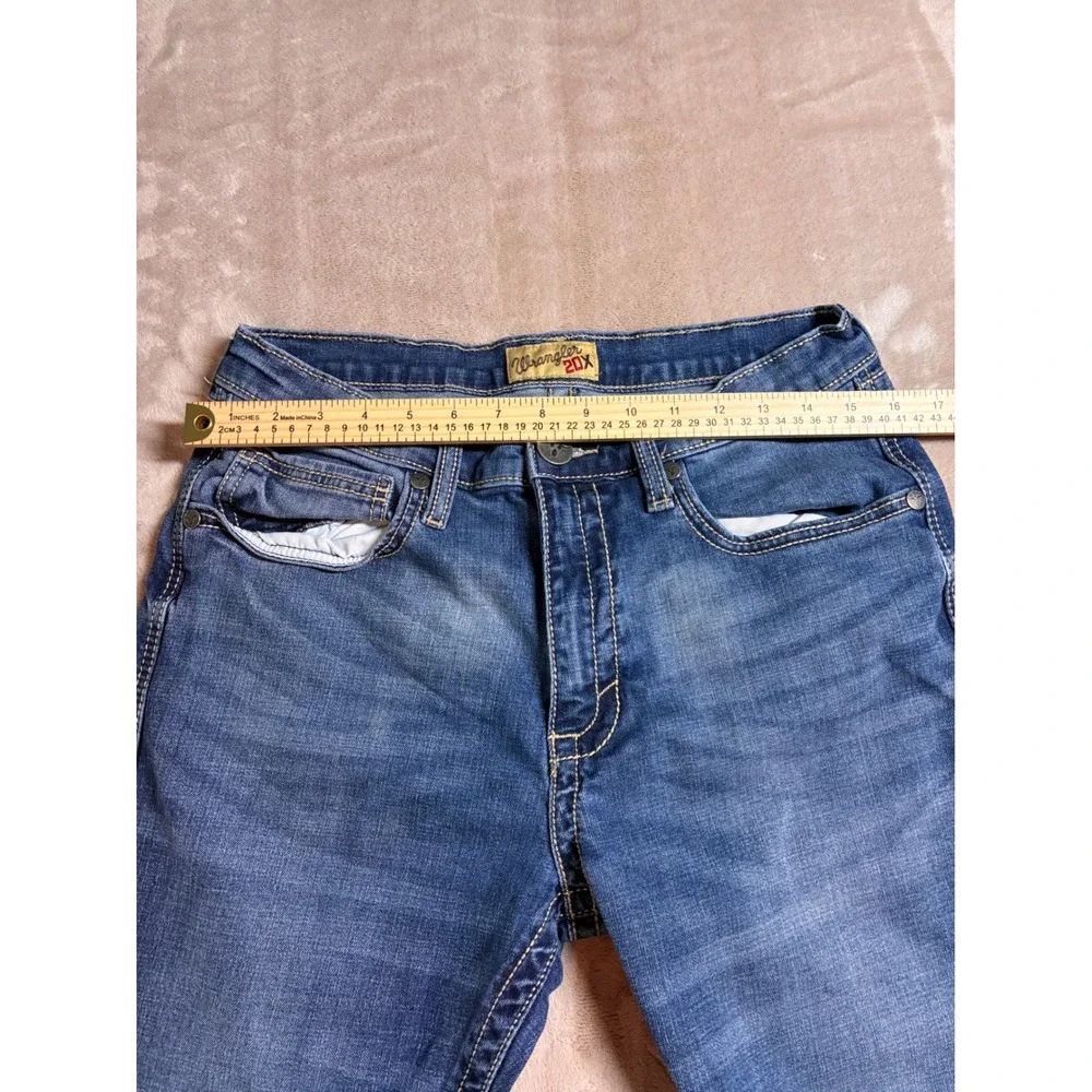 Wrangler 20X Style 42 Vintage Boot Jeans Light Wash Men's 32x34 Western Denim